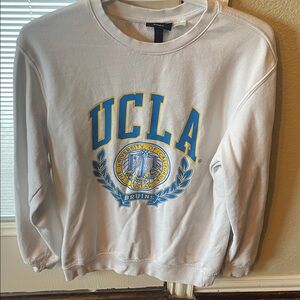 H&M White Regular Fit Sweatshirt unisex XS